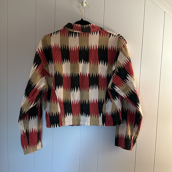 Vintage! Rancho Deluxe Western Style Cropped Denim Jacket  Size M - Picture 8 of 11